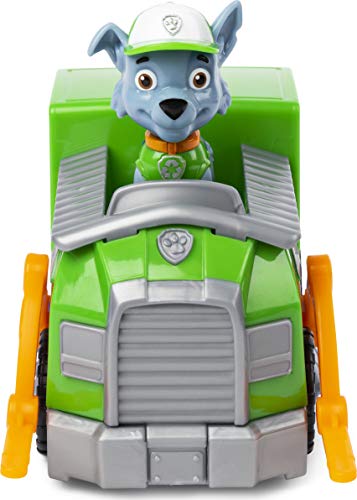 PAW Patrol Rocky’s Recycling Truck Vehicle with Collectible Figure, for Kids Age