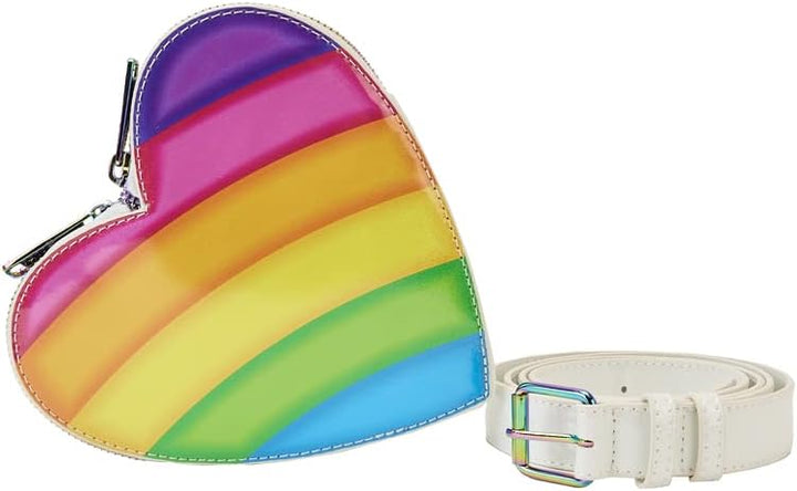 Loungefly Lisa Frank Logo Heart Rainbow Mini-Rucksack