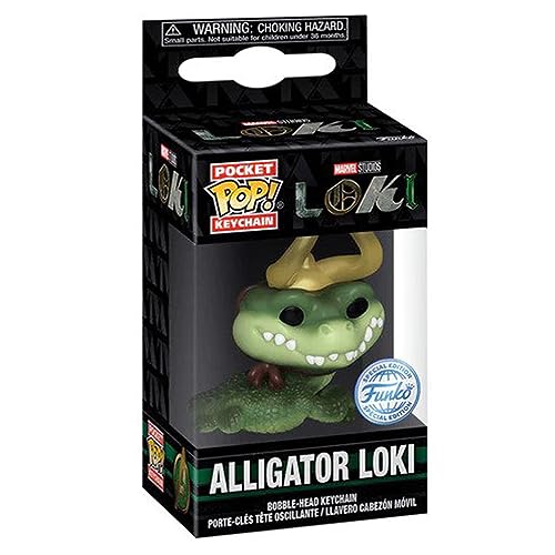 Funko POP! Keychain: Marvel - Loki - Alligator Loki - Collectable Vinyl Mini Figure