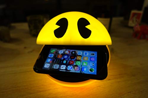 TEKNOFUN 811302 Pac-Man Wireless Smartphone Charger, Yellow