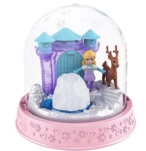 Polly-Pocket Mattel GNG68 Mini-Schneekugel Winter Weihnachten 8 x 8 cm