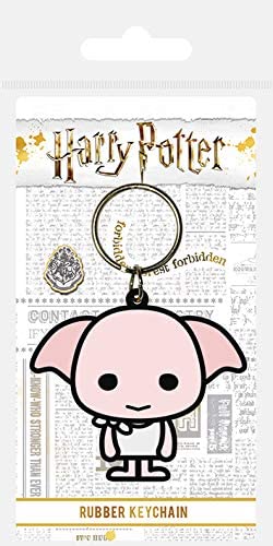 Harry Potter Dobby Chibi Gummi-Schlüsselanhänger, mehrfarbig, 4,5 x 6 cm