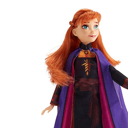 Muñeca de moda Anna Frozen de Disney con pelo largo rojo