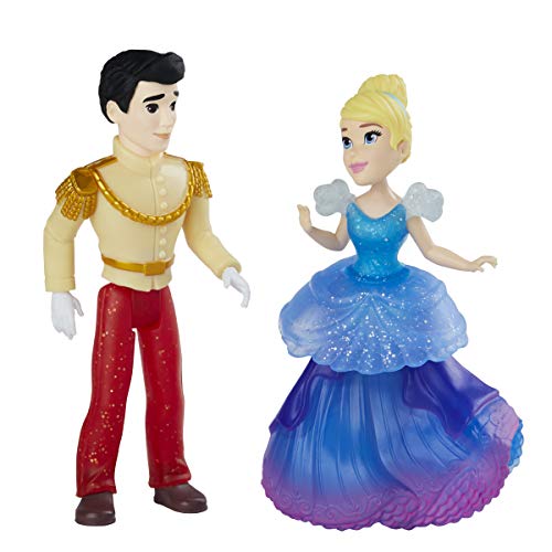 Disney Prinzessin Aschenputtel und Prinz Charming, kleine Puppe zum Sammeln, königlicher Clip