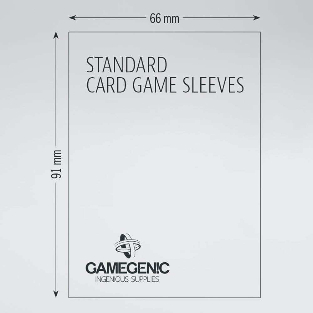 Gamegenic | Standard Card Game Value Pack Matte Sleeves- Clear (200ct.)