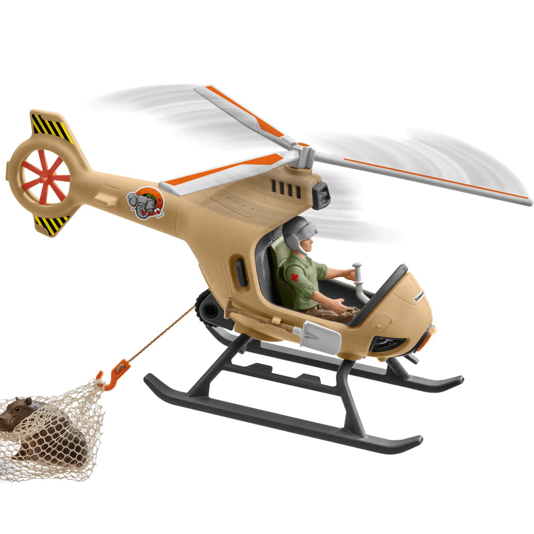 Schleich 42476 Helicóptero de rescate de animales Wild Life