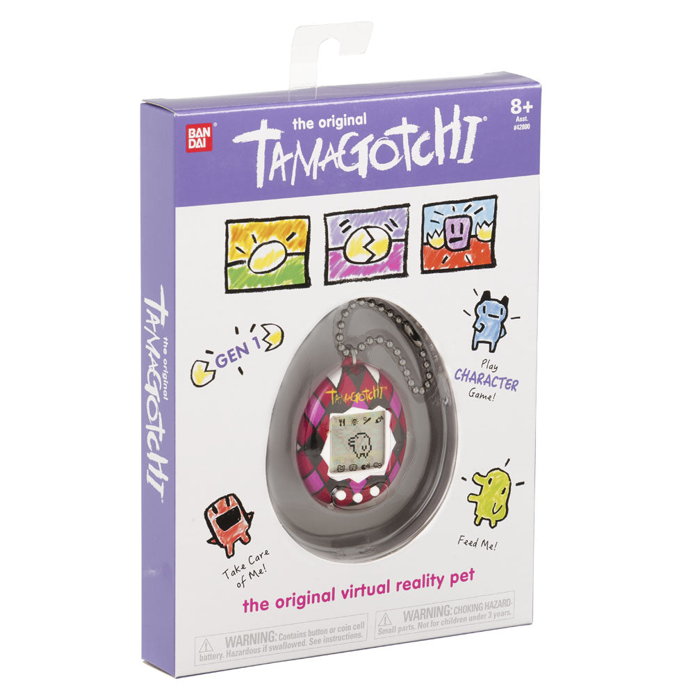 Tamagotchi 42935NBNP Original Majestic – Füttern, Pflegen, Pflegen – virtuelles Haustier mit Kette