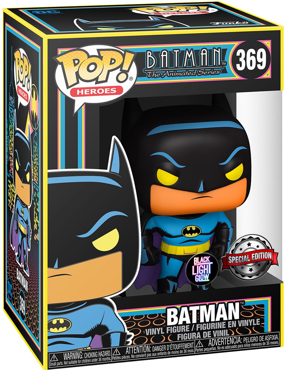 Batman Animated Series Batman Black Light Special Edition Funko Pop! Vinyl #369