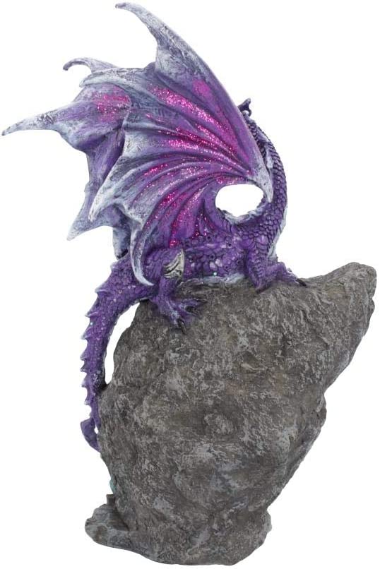 Nemesis Now Amethyst Custodian Dragon Figurine, Purple, 22cm