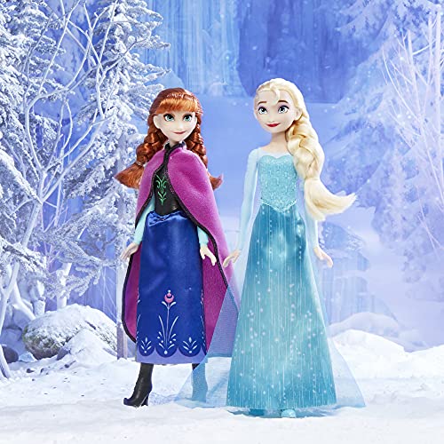 Disney F1956 Frozen Shimmer Anna Modepuppe, Rock, Schuhe und langes rotes Haar,