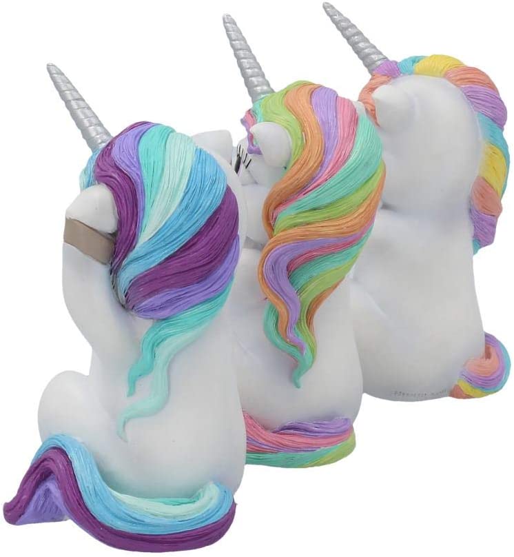 Nemesis Now Animal Collections - Three Wise Cutiecorns Figurine Set Resin Statue 6