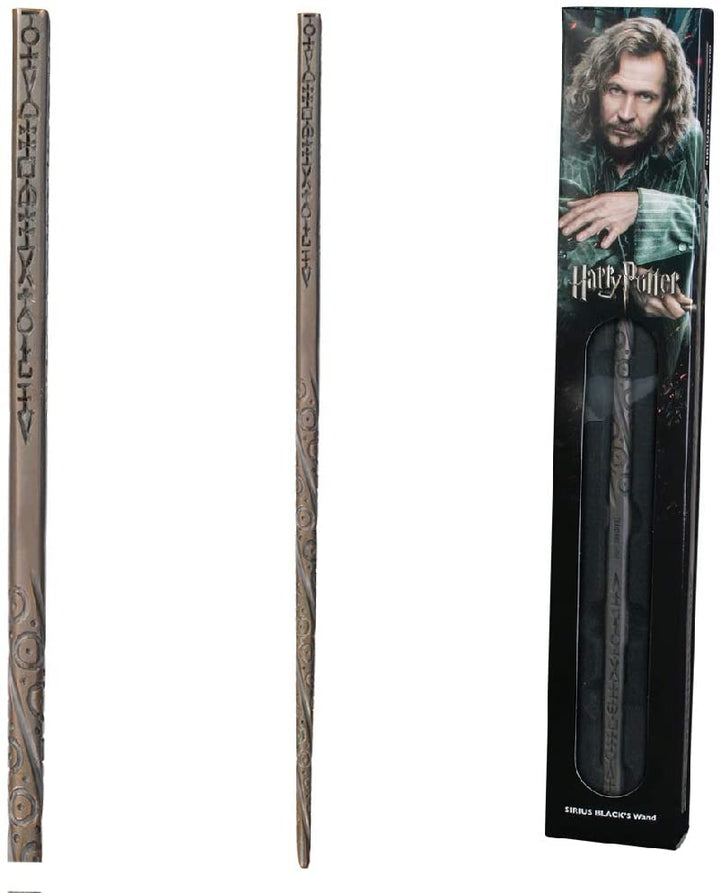 The Noble Collection – Sirius Black Zauberstab in einer Standard-Fensterbox – 15 Zoll (39 cm) Wizarding World Zauberstab – Harry Potter Film Set Film-Requisiten Zauberstäbe