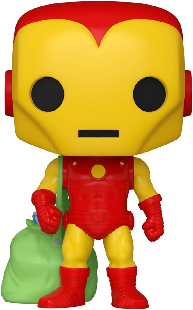 Funko POP! Marvel: Holiday - Iron Man With Bag - Collectable Vinyl Figure