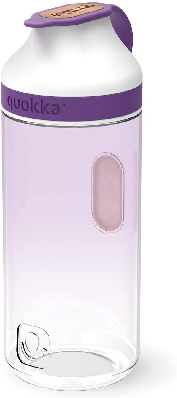 Quokka Mineral - Lavender 520 ML | Reusable Tritan Drinking Bottle - BPA free | Waterbottle with magnetic lid for School, Gym, Fitness, Running, Travel