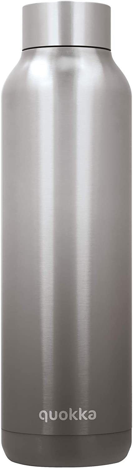 Quokka Solid – Umbra 630 ml Edelstahl-Wasserflasche – isolierte, doppelwandige Isolierflaschen, Getränkeflasche hält 12 Stunden heiß und 18 Stunden kalt