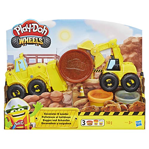 Play-Doh Kitchen Creations Entzückendes Donuts-Set mit 4 Farben und Rädern Excavat