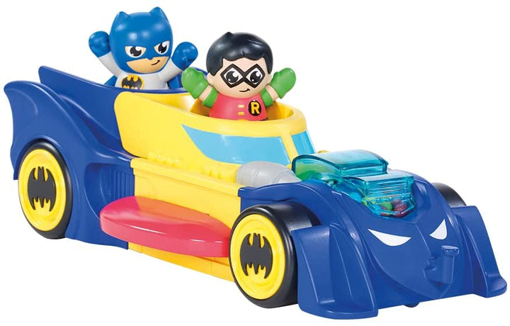 Toomies DC Comics Batman E73262 3-in-1-Fahrzeug verwandelt sich in ein Mini-Batmobil