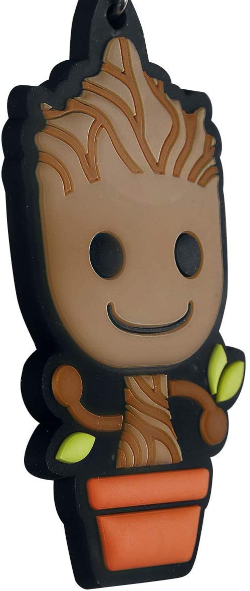 Disney RK38391C Guardians of The Galaxy-Baby Groot Rubber Keychain, Metal, Multi