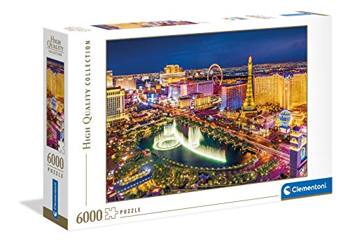 Clementoni 36528, Las Vegas Collection Puzzle for Adults and Children - 6000 Pie