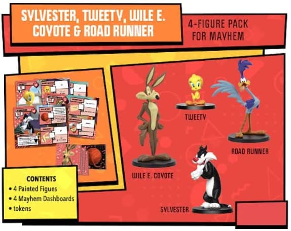 Looney Tunes Mayhem 4-Figuren-Paket 