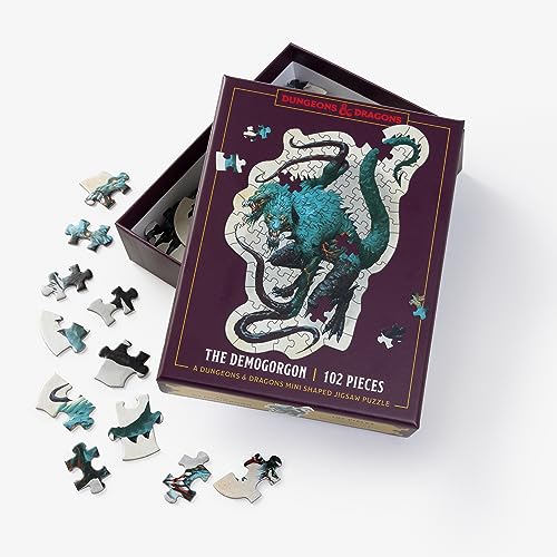 Dungeons & Dragons Mini Shaped Jigsaw Puzzle: The Demogorgon Edition: 102-Piece