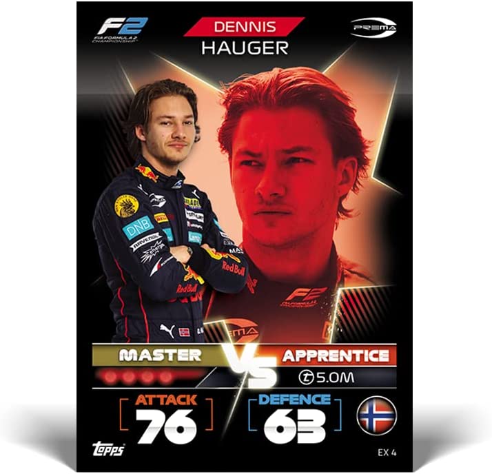 Topps – Turbo Attax Formel 1 2022 – Sammlerdose (rot) – offizielle F1-Sammelkarten