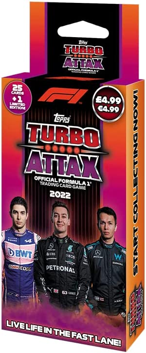 Topps Turbo Attax Formel 1 2022, Sammelkarten – Deckbox