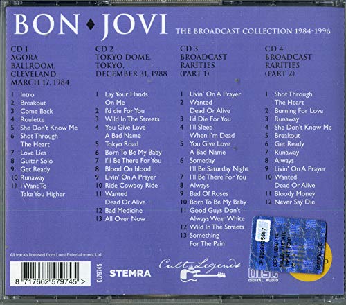 Bon Jovi - Broadcast Collection 1984-1996 [Audio CD]