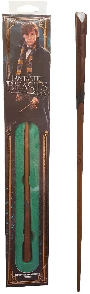 The Noble Collection – Zauberstab „Newt Scamander“ in einer Standardbox mit Fenster – 14 Zoll (35 cm) Zauberstab aus der Zauberwelt – Zauberstäbe aus der „Phantastische Tierwesen“-Filmkulisse