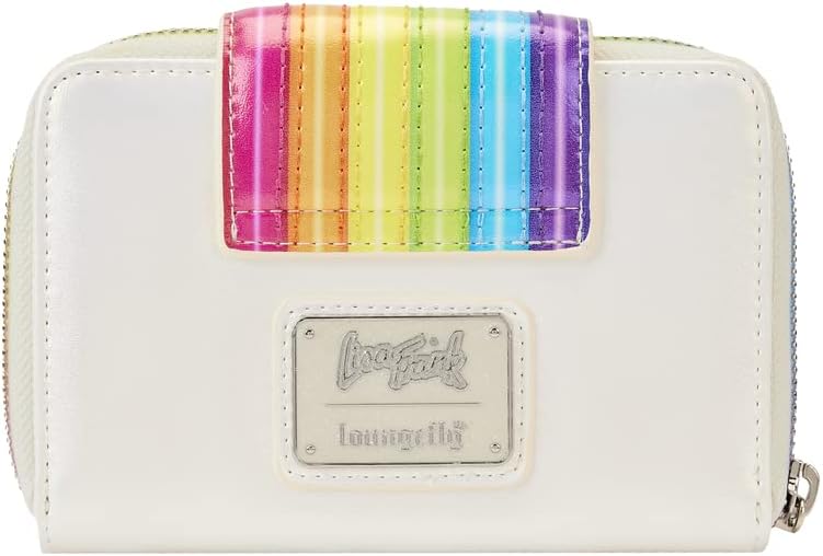 Loungefly Lisa Frank Rainbow Logo Zip Wallet, Multi, One Size, Zip Around Purse / Wallet