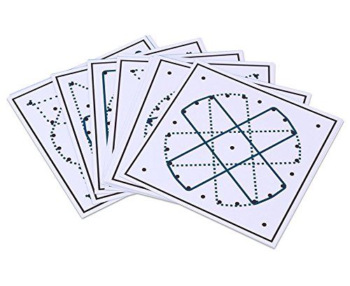 Vinco Vinco87967 Work Cards Geoboard Circle, Multi-Color