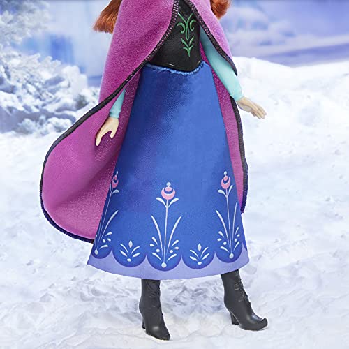 Disney F1956 Frozen Shimmer Anna Modepuppe, Rock, Schuhe und langes rotes Haar,