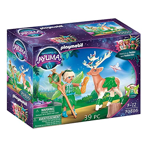 PLAYMOBIL Adventures of Ayuma 70806 Forest Fairy with Soul Animal, For ages 7+