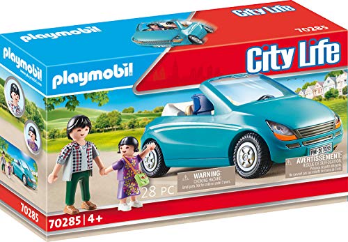 Playmobil 70285 City Life Papa et Enfant avec Cabriolet