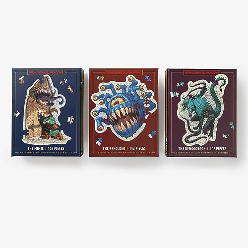 Dungeons & Dragons Mini Shaped Jigsaw Puzzle: The Mimic Edition: 102-Piece Colle