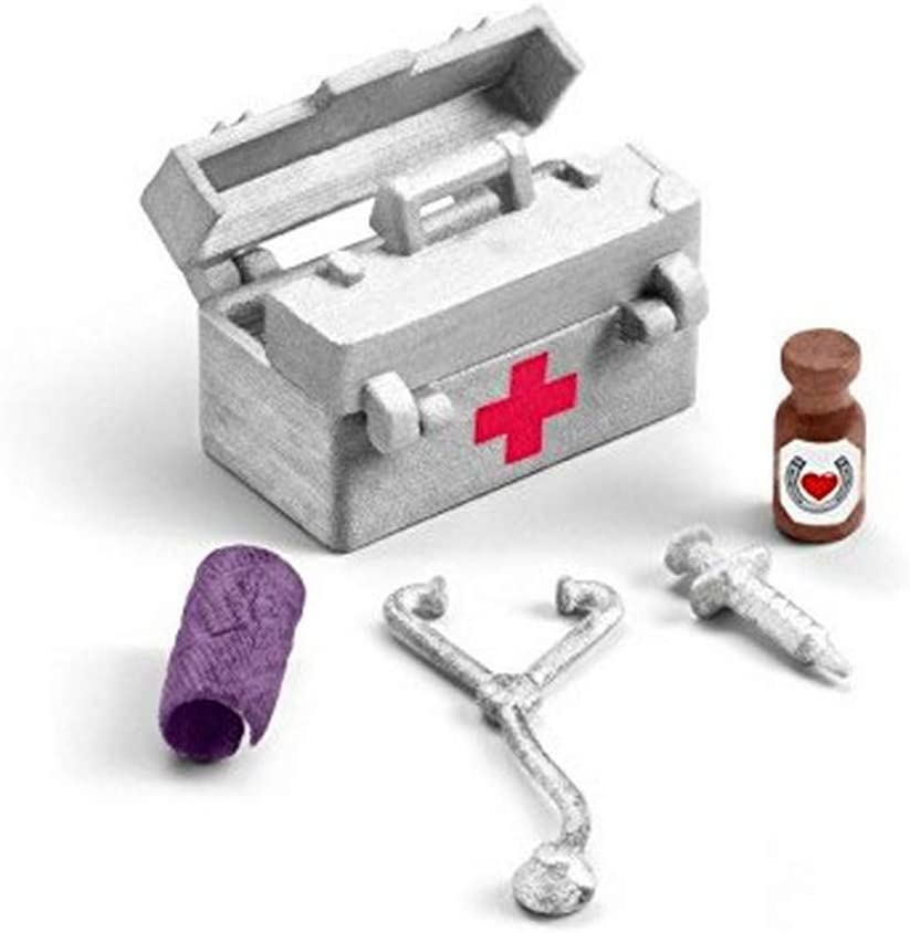 Schleich 42364 &quot;Set de figuras de kit médico estable