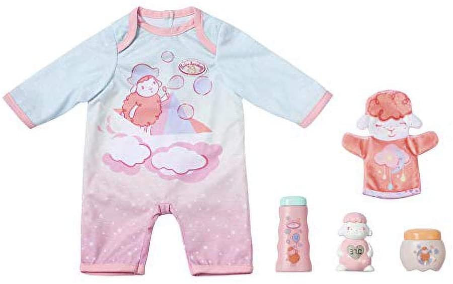 Zapf Creation Baby Annabell Baby Care Toy Set para muñeca de 43 cm Fácil para manos pequeñas