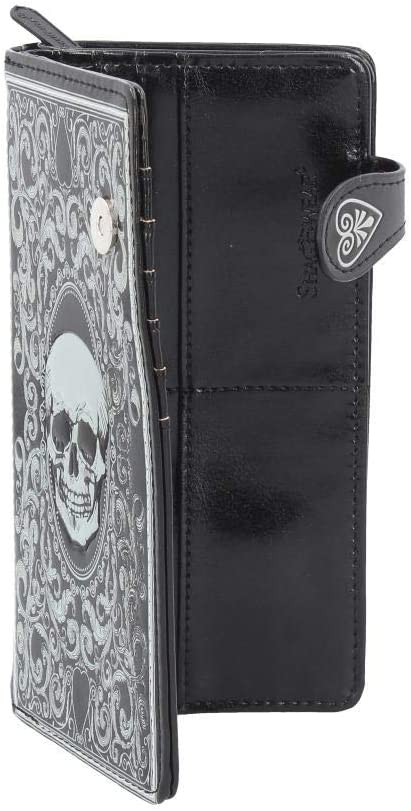 Nemesis Now C3550J7 Totenkopf-Tarot-Geldbörse, 19 cm, Schwarz, PU, ​​18,5 cm