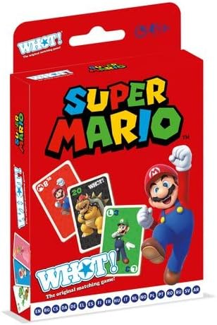 Super Mario WHOT! Kartenspiel Englische Ausgabe | Familienkartenspiel für Kinder ab 6 Jahren