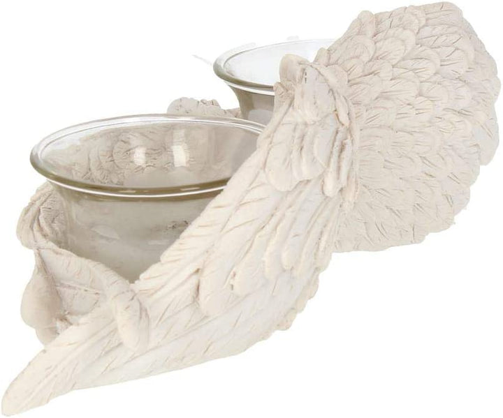 Nemesis Now Angel Wings Teelichter, 8 cm, 2er-Set