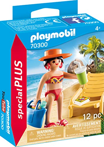 Playmobil 70300 Special Plus Sonnenliege mit Liegestuhl, 9,29 x 11,98 x 3,81 cm, bunt