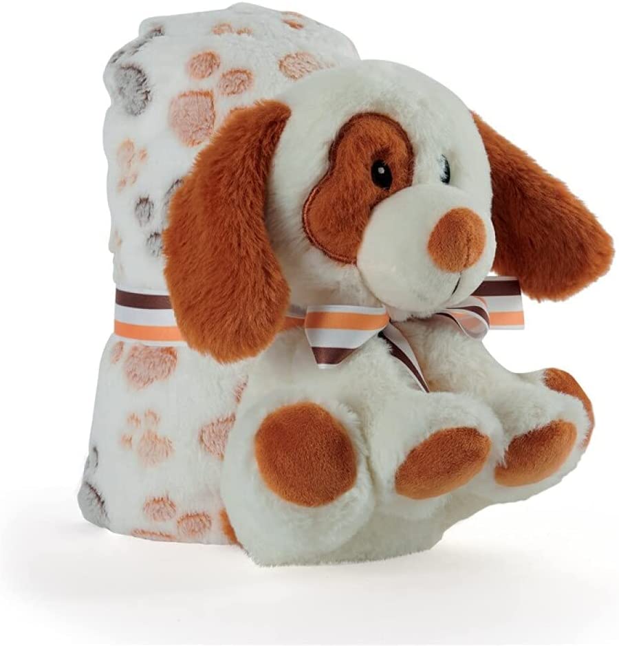 Perletti TOYS Duff Hundeplüsch mit Decke im Geschenkpaket (st1)