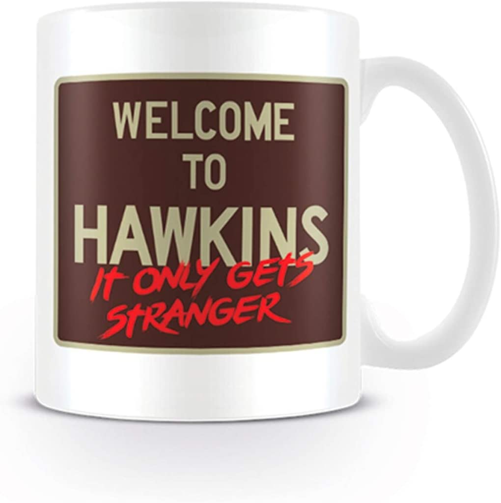 Stranger Things Ceramic Mug with Welcome to Hawkins Logo in Presentation Box