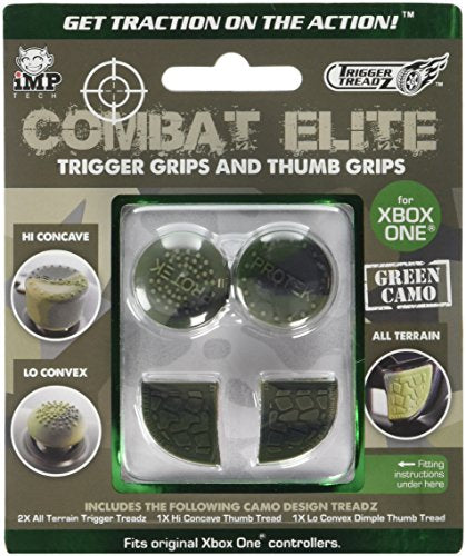 Trigger Treadz Combat Elite Thumb and Trigger Grips Pack - Green Camo (Xbox One)