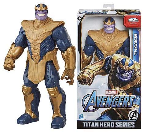 Marvel Avengers Titan Hero Series Blast Gear Deluxe Thanos Action Figure, 30-cm Toy, Inspired byMarvel Comics, For Children Aged 4 and Up