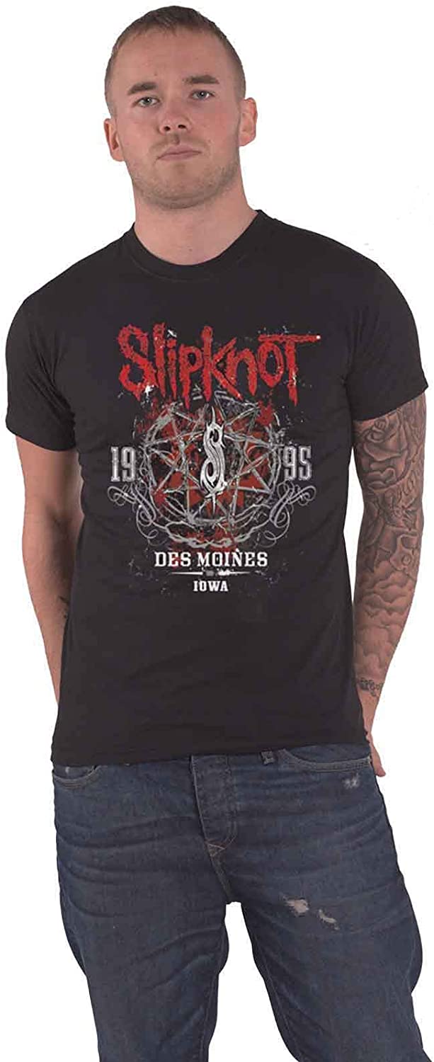 Amplified Slipknot 'Des Moines' (Black) T-Shirt Clothing (xx-Large)