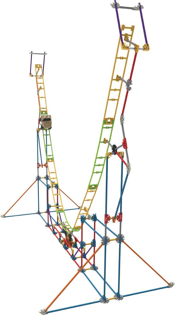 K'Nex 77077 STEM Explorations Achterbahn-Bauset für Kinder ab 8 Jahren, Konstruktionsspielzeug, 546 Teile
