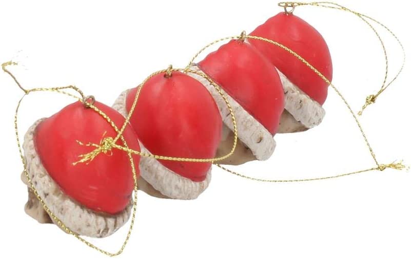 Nemesis Now Silent Night Set of 12 Baubles 4.3cm, Resin, Red