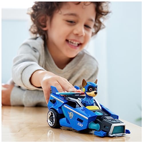 PAW Patrol: The Mighty Movie Chase's Mighty Movie Cruiser Toy - Light-Up Vehicle with Sound Effects & Action Figure (Ages 3-9)