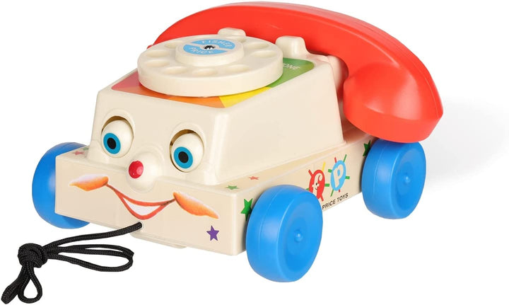 Fisher-Price Classics 1694 Chatter-Telefon, Retro-Baby-Schiebespielzeug, Rollenspiel für Kinder, Kleinkind-Telefon, klassisches Spielzeug mit Verpackung im Retro-Stil, Rollenspielspielzeug für Jungen und Mädchen ab 12 Monaten